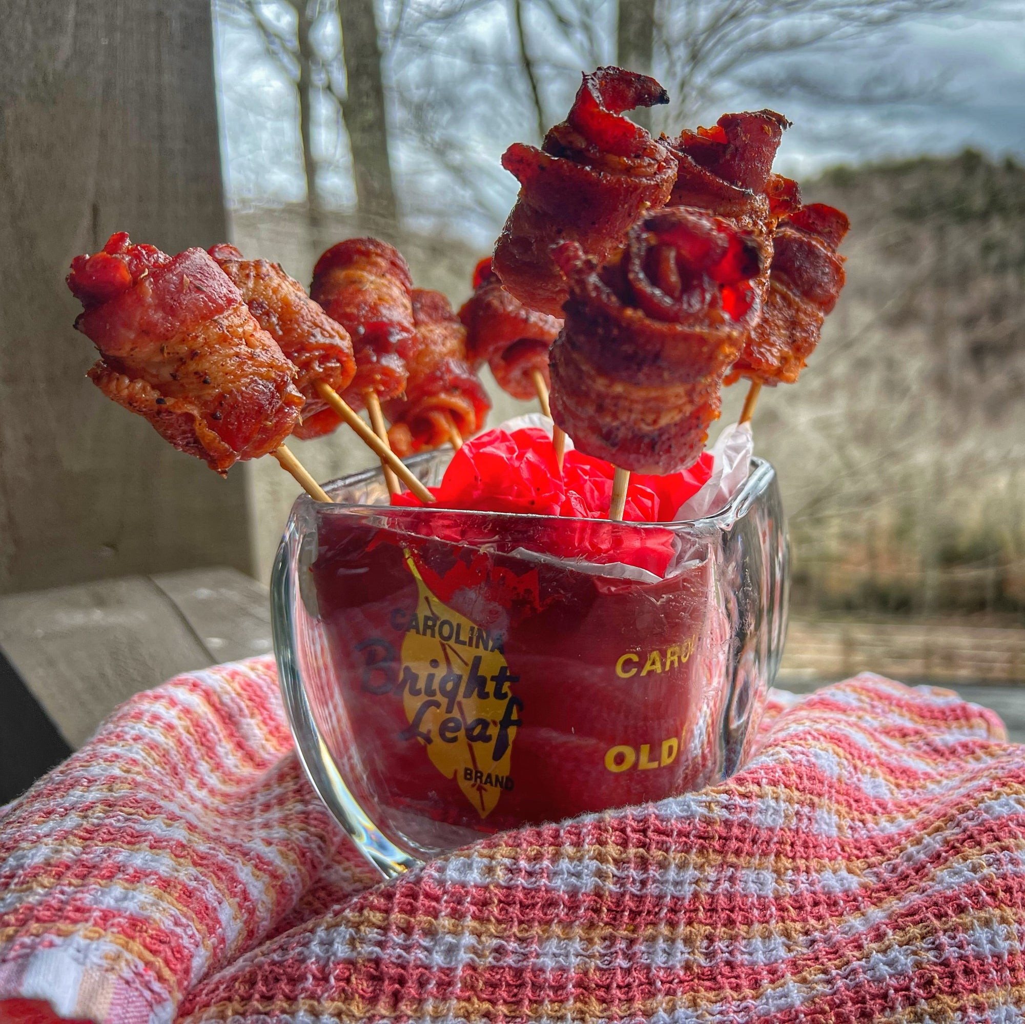 Bright Leaf Bacon Roses