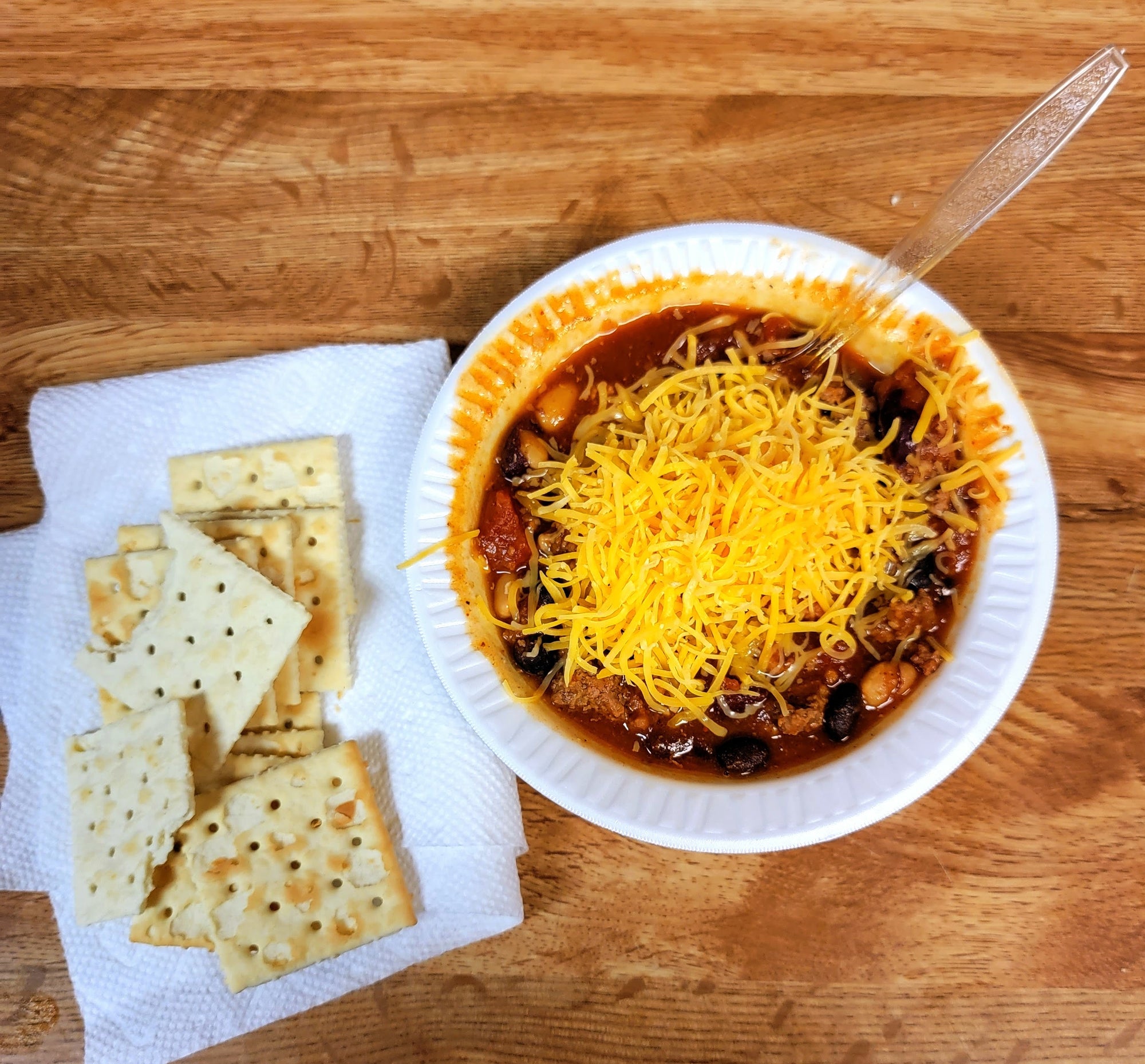 Bright Leaf Smoked Sausage and Beef Chili