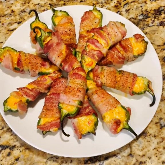 Bright Leaf Bacon Jalapeño Poppers with Pimento Cheese