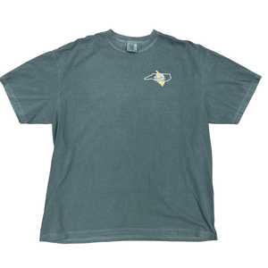 Bright Leaf T-Shirt: It's a North Carolina Thang! (Green & Blue Spruce)