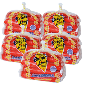 The Original Bright Leaf Hot Dogs "Skinless Frankfurters" (5 - 1 lb. Packages)