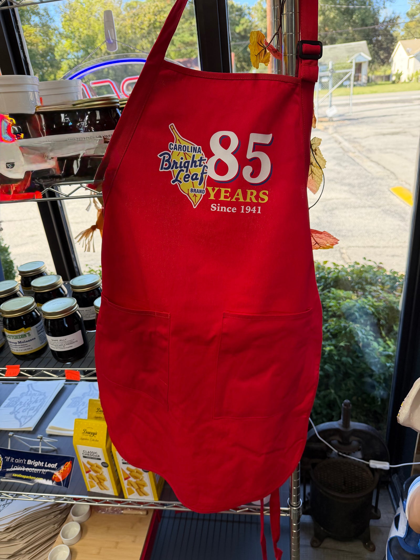Bright Leaf 85 Anniversary Cooking & Grilling Apron (Red)