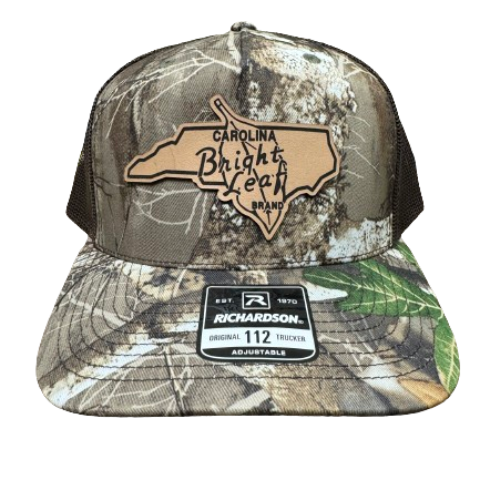 Leather Patch - Realtree Edge / Brown Mesh Snapback Hat (Structured)