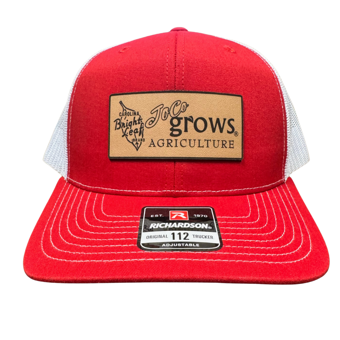 Bright Leaf x JoCo Grows - Red / White Hat (Structured)