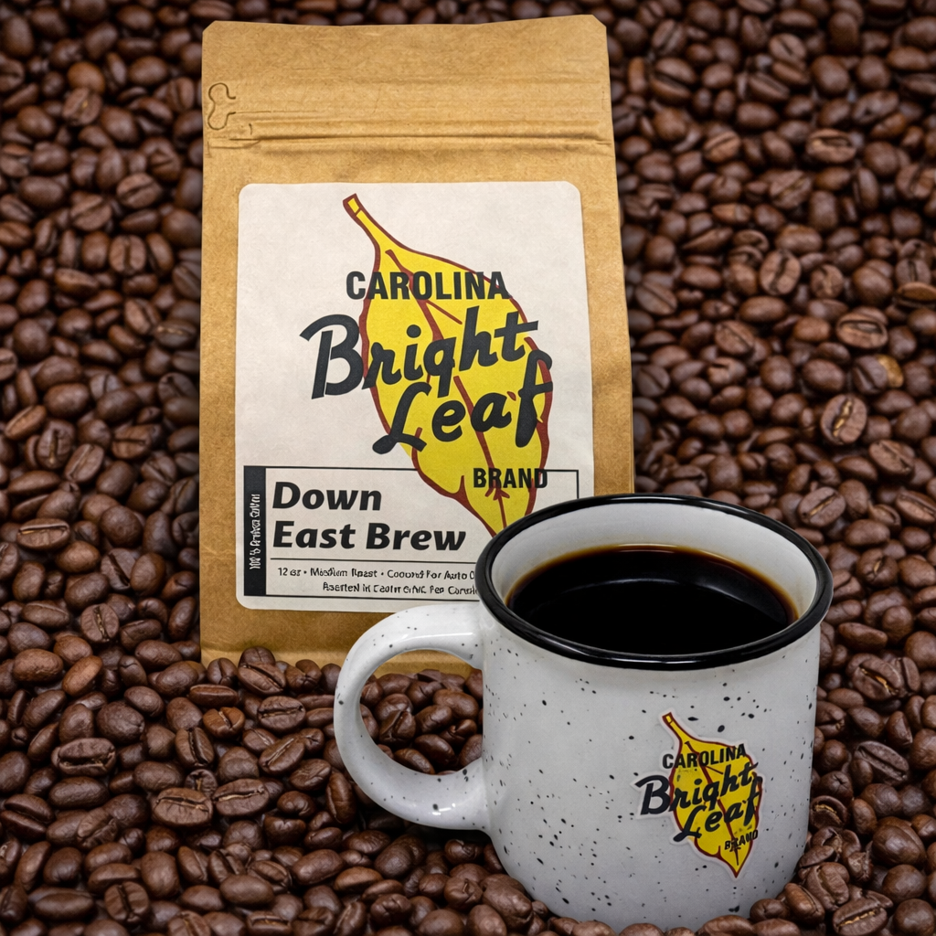 Bright Leaf Coffee - 12 oz. (One Bag of Grounded Coffee)