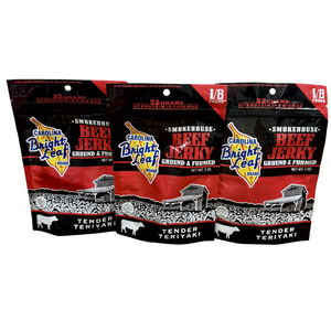 Bright Leaf Beef Jerky- Tender Teriyaki (2 oz. Grab & Go Bags)
