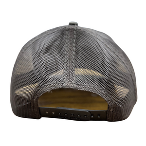 NEW HAT - Leather Patch - Brown Mesh Snapback