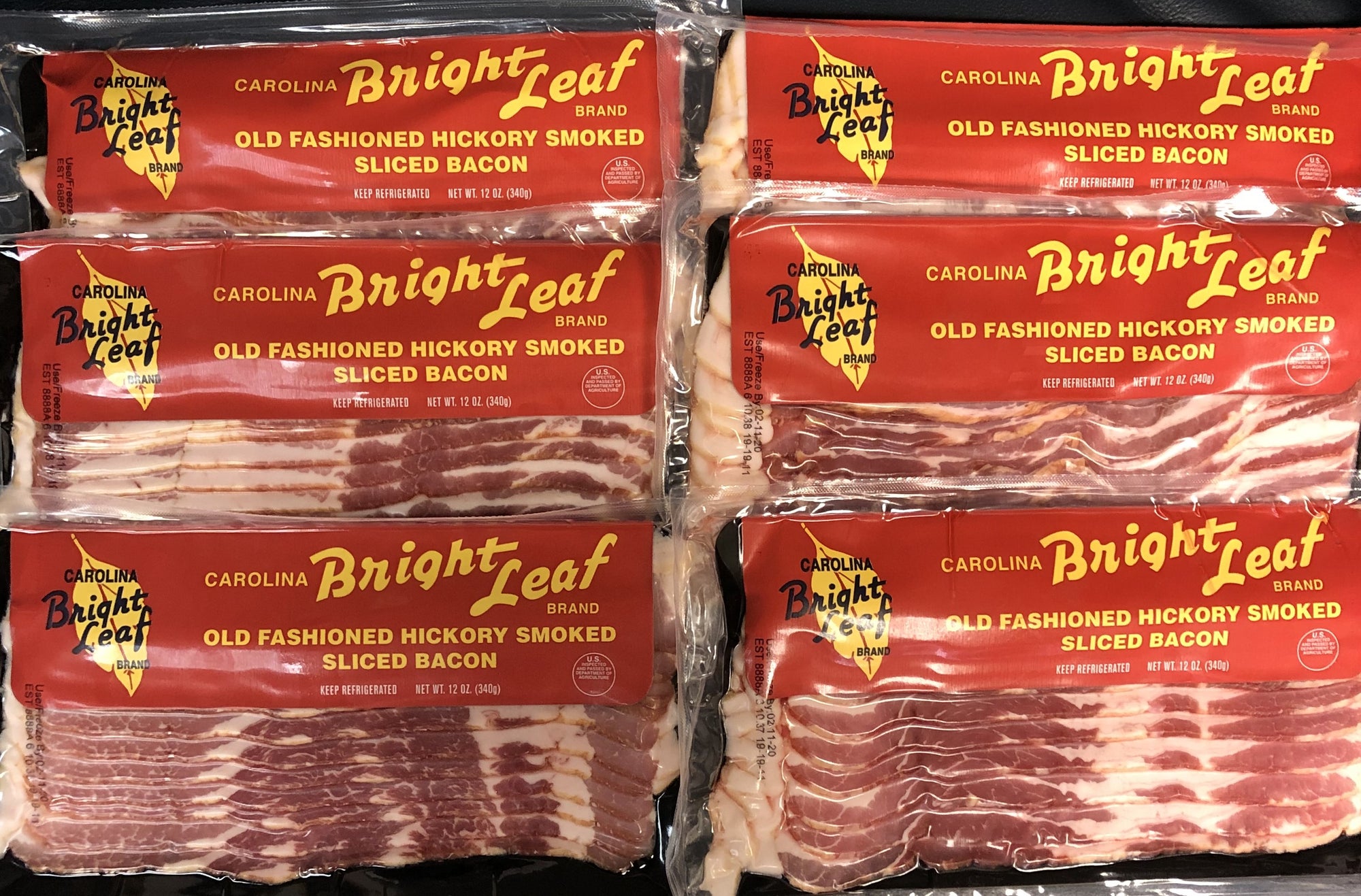 Bright Leaf Old Fashioned Hickory Smoked Bacon (6 packages)